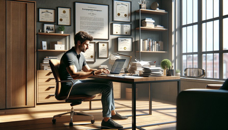 building business while still employed