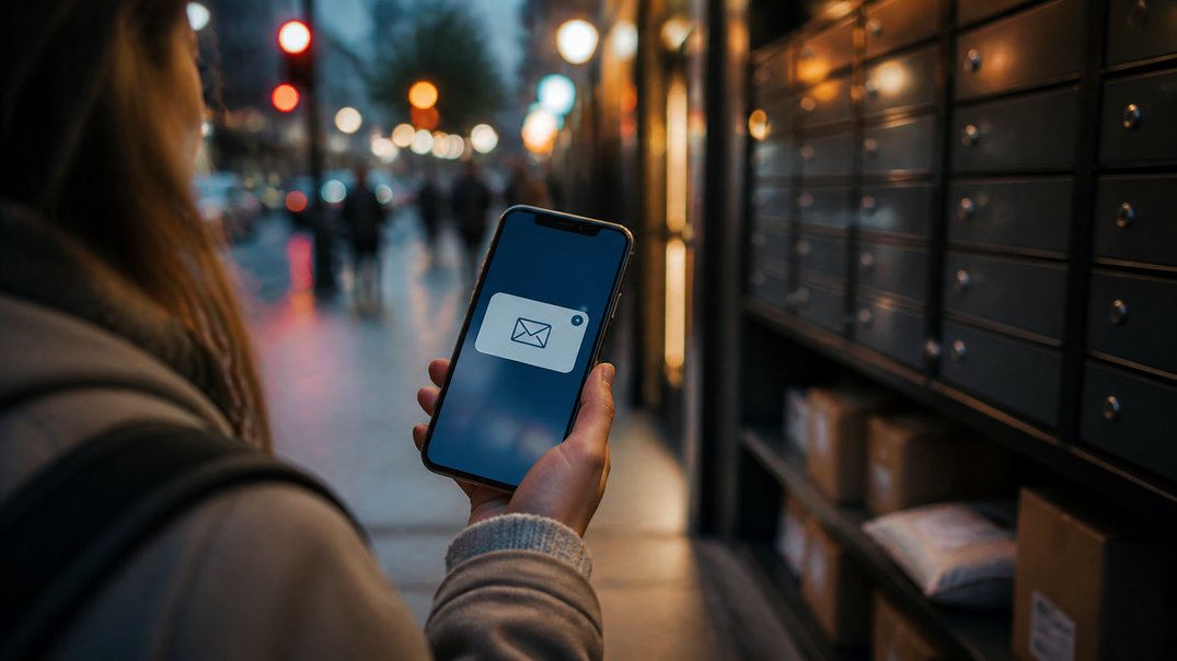 virtual mailbox separates business and personal life